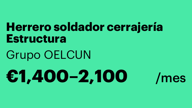 Herrero soldador cerrajería Estructura