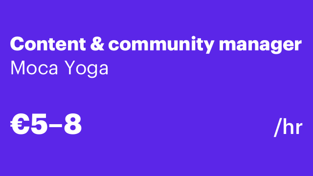 Content & community manager