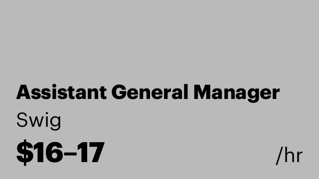 Assistant General Manager