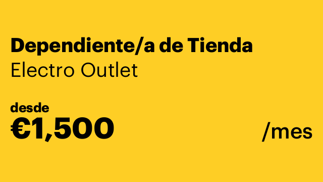 Dependiente/a de Tienda