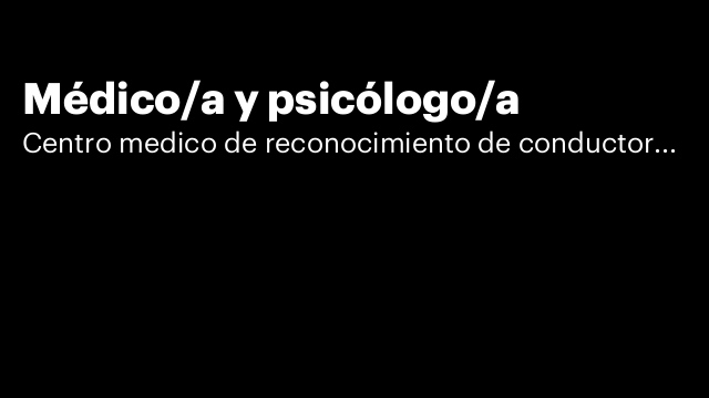 Médico/a y psicólogo/a