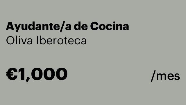 Ayudante/a de Cocina