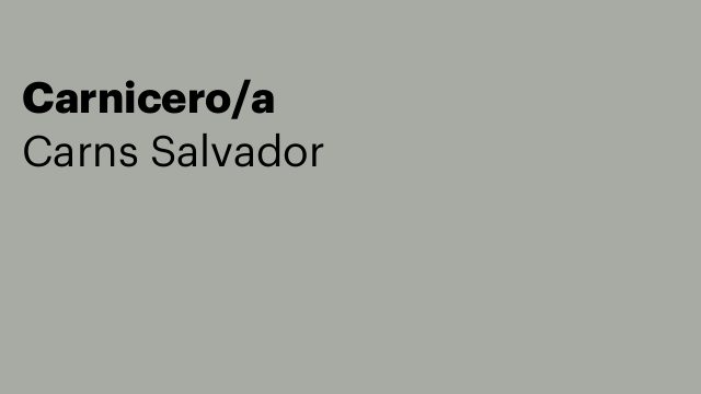 Carnicero/a
