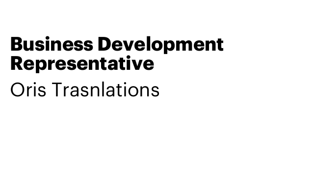 Business Development Representative