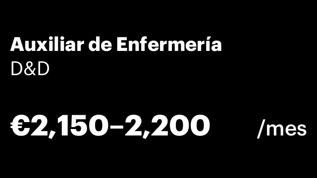 Auxiliar de Enfermería
