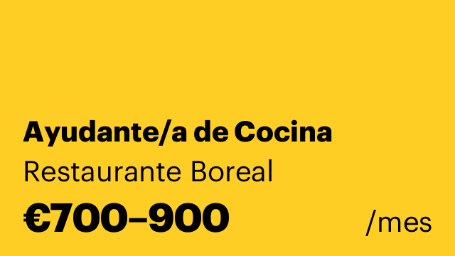 Ayudante/a de Cocina