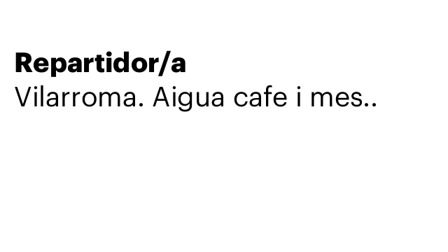 Repartidor/a