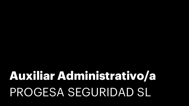 Auxiliar Administrativo/a