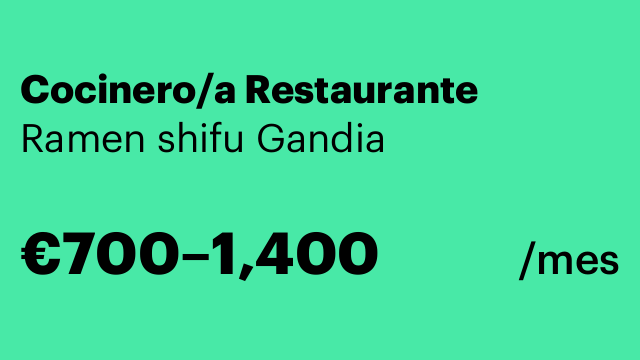 Cocinero/a Restaurante