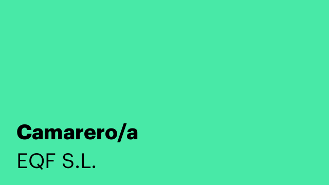 Camarero/a