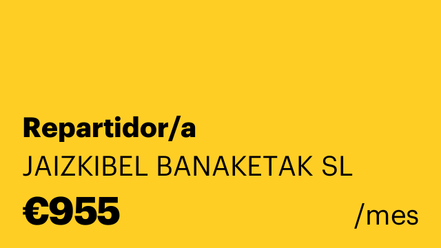 Repartidor/a