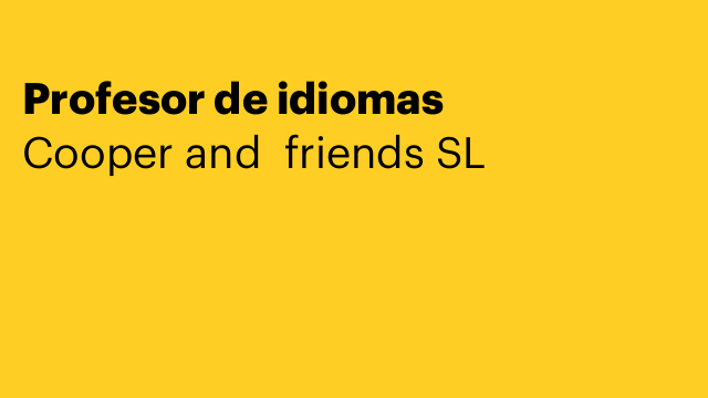 Profesor de idiomas