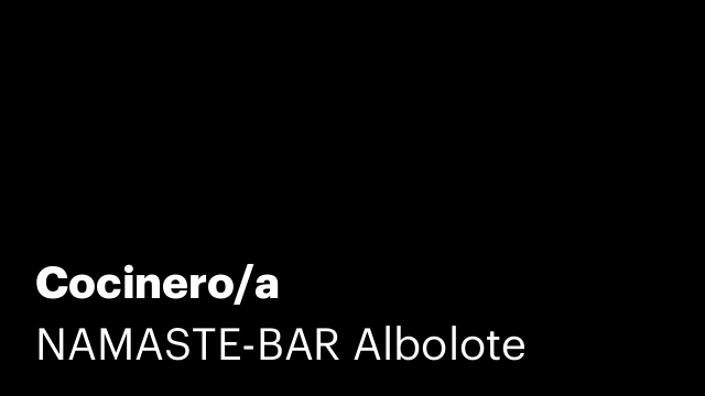 Cocinero/a