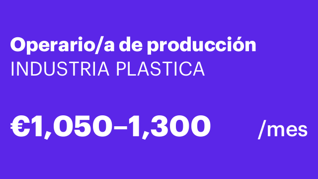 Operario/a de producción