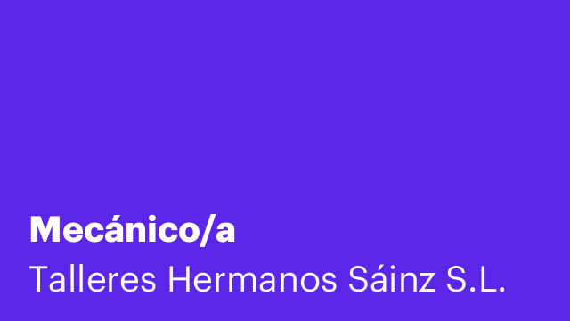 Mecánico/a