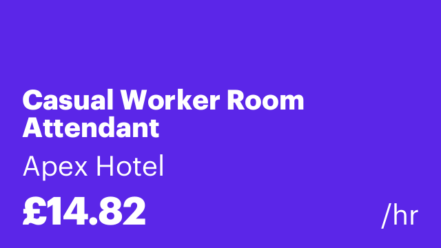 Casual Worker Room Attendant