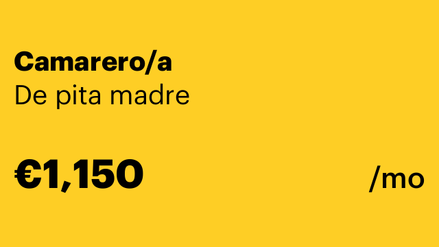 Camarero/a