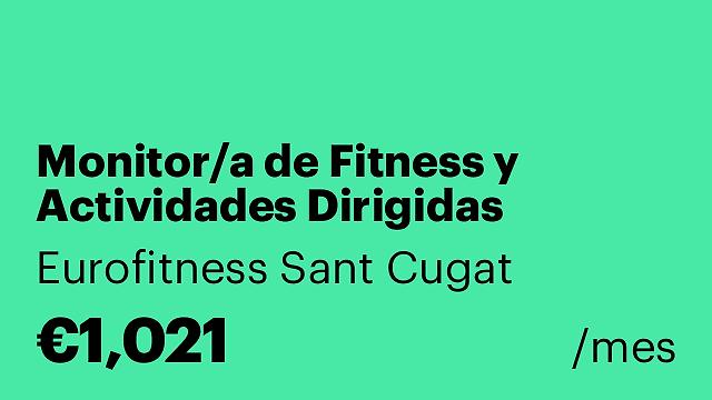 Monitor/a de Fitness y Actividades Dirigidas