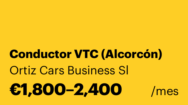 Conductor VTC (Alcorcón)