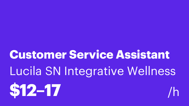 Customer Service Assistant
