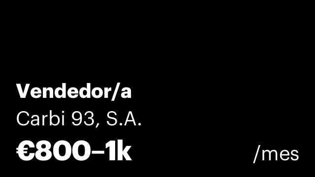 Vendedor/a