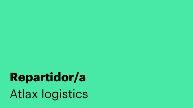 Repartidor/a