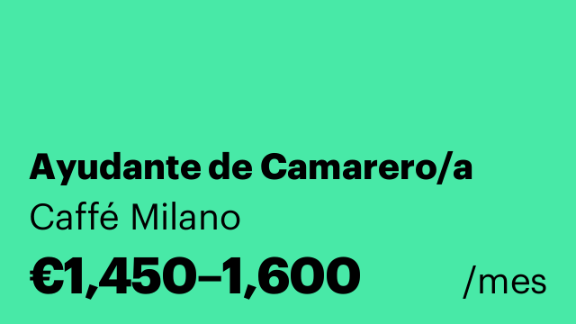 Ayudante de Camarero/a