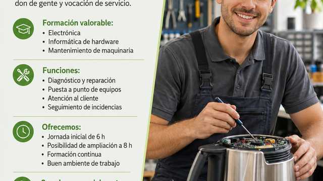 Técnico/a de reparación de pequeño electrodoméstico Premium