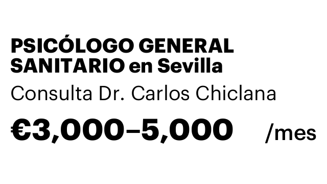 PSICÓLOGO GENERAL SANITARIO en Sevilla
