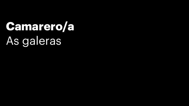 Camarero/a