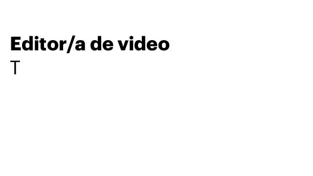 Editor/a de video