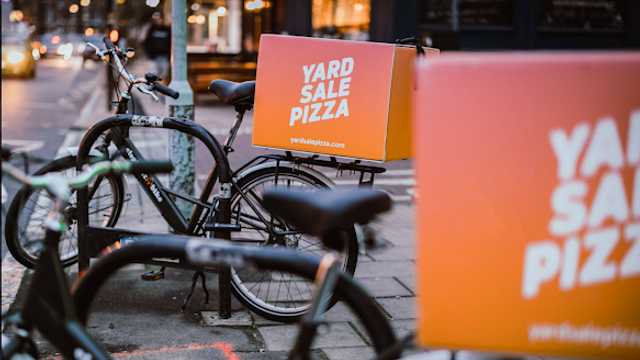 Delivery cyclist