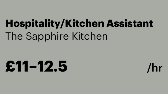 Hospitality/Kitchen Assistant