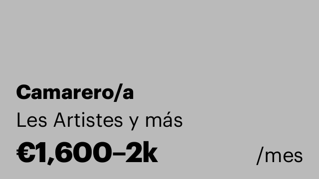 Camarero/a