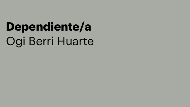 Dependiente/a