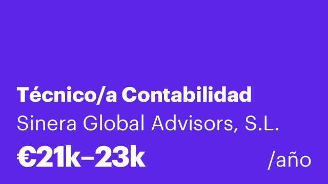 Técnico/a Contabilidad