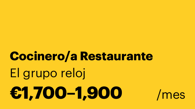 Cocinero/a Restaurante