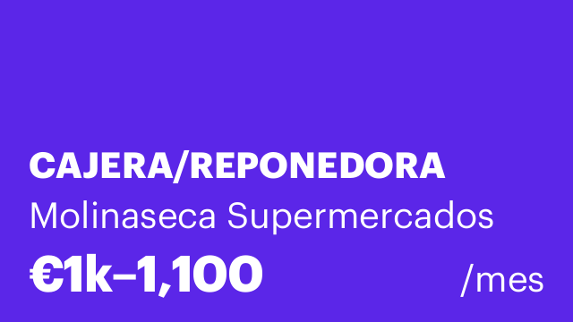 CAJERA/REPONEDORA