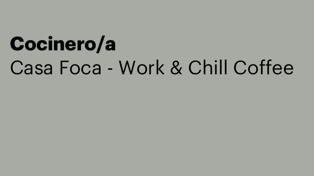 Cocinero/a