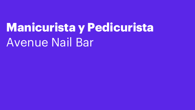 Manicurista y Pedicurista