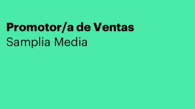 Promotor/a de Ventas