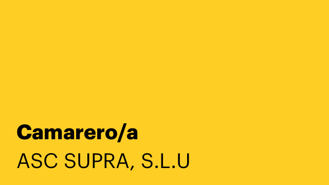 Camarero/a