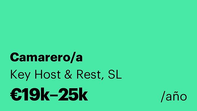 Camarero/a