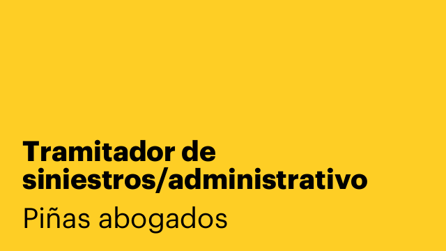 Tramitador de siniestros/administrativo