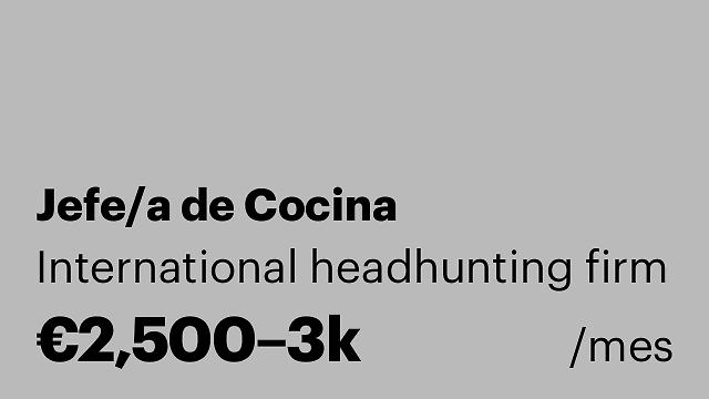 Jefe/a de Cocina
