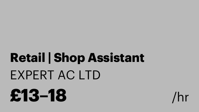 Retail | Shop Assistant