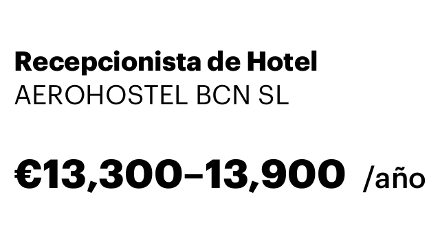 Recepcionista de Hotel