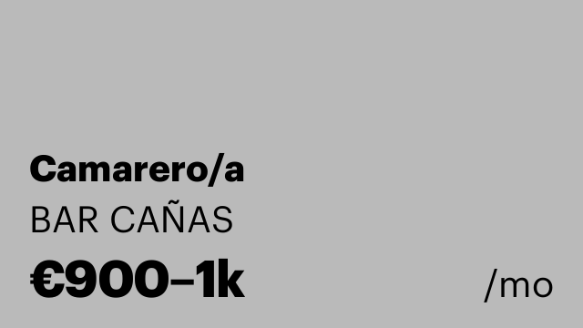 Camarero/a