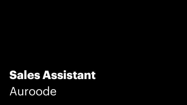 Sales Assistant
