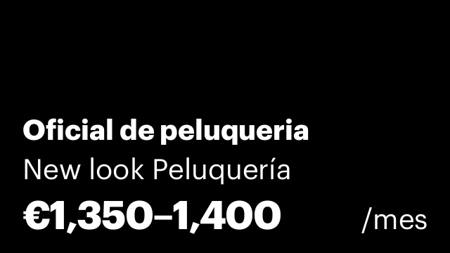 Oficial de peluqueria